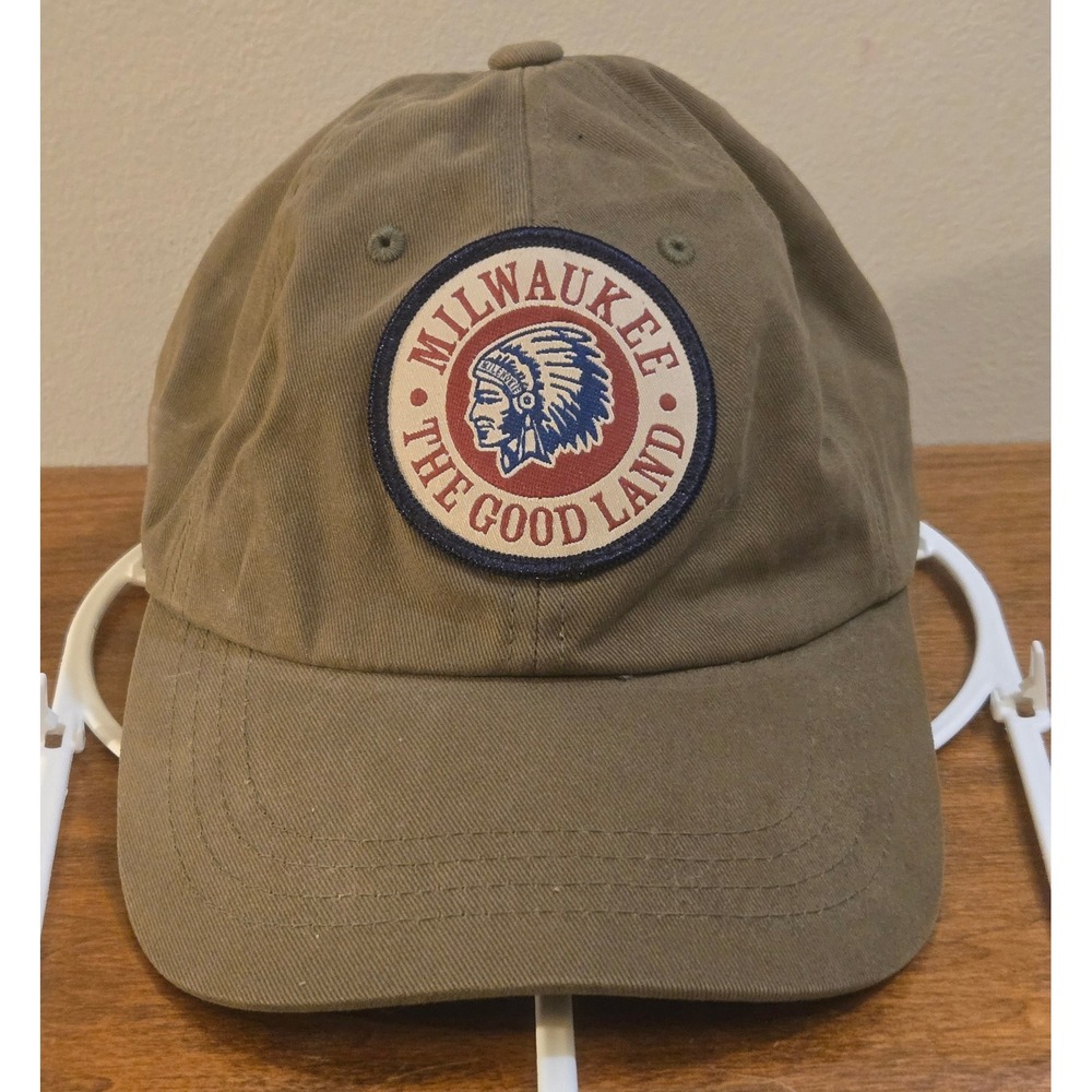 Yupoong The Classics Milwaukee The Good Land Adjustable Dad Hat Olive Green